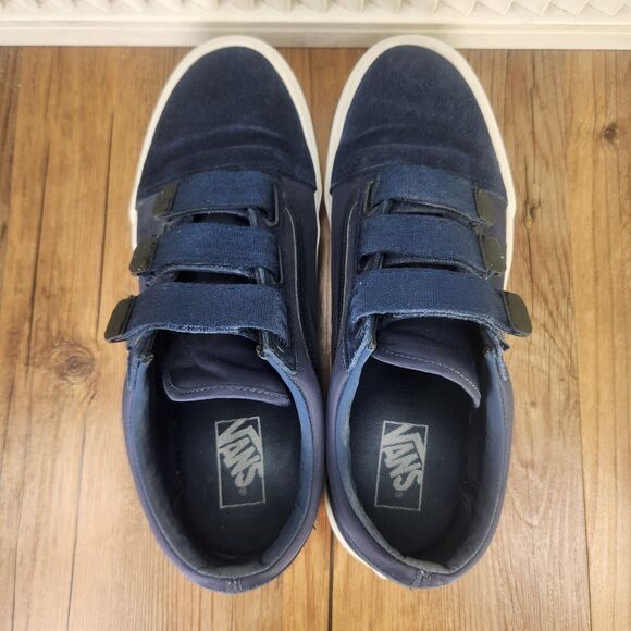 Vans Prison Issue Old Skool Mens Sz 12 Navy Blue Triple Strap Low Sneakers Shoes main image 8